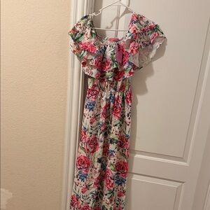Floral Maxi Dress with Ruffle Detail